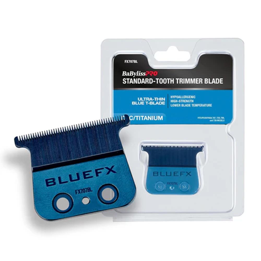 Lâmina Para Máquina De Cortar Cabelo BaBylissPRO Azul Cromado - FX707BL