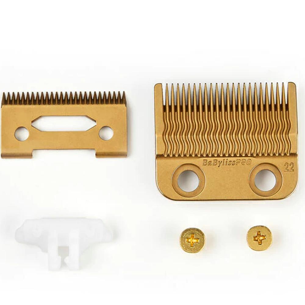 Lâmina Para Máquina De Cortar Cabelo BaBylissPRO Modelo MIM Fade Dourado - FX8022G