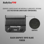 Lâmina Para Máquina De Cortar Cabelo BaBylissPRO Taper Grafite Preto - FX803B