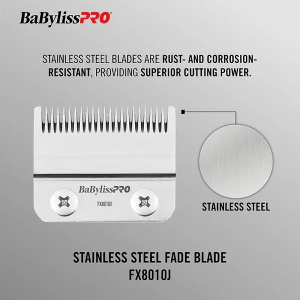 Lâmina Para Máquina De Cortar Cabelo BaBylissPRO Taper Em Aço Inoxidavel Modelo Flat - FX8010J