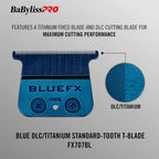 Lâmina Para Máquina De Cortar Cabelo BaBylissPRO Azul Cromado - FX707BL