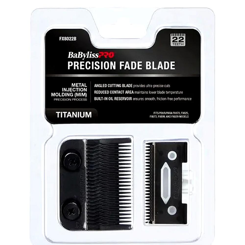 Lâmina Para Máquina De Cortar Cabelo BaBylissPRO Modelo MIM Tri-Blade Preto - FX8024B