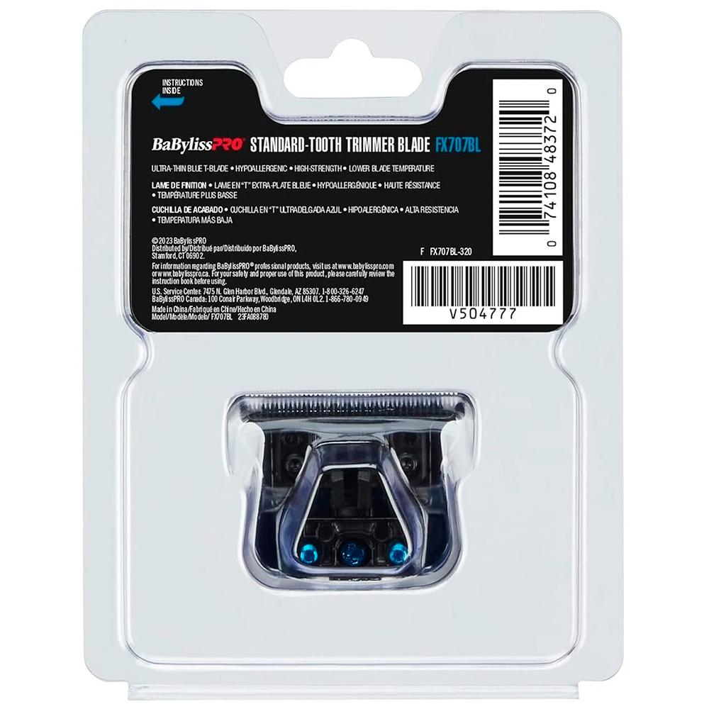 Lâmina Para Máquina De Cortar Cabelo BaBylissPRO Azul Cromado - FX707BL
