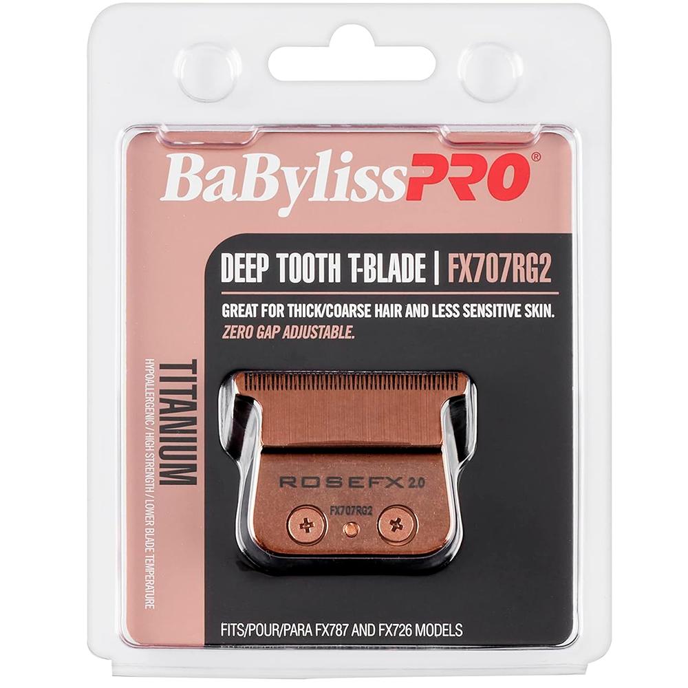 Lâmina Para Máquina De Cortar Cabelo BaBylissPRO T-Blade Ouro Rose 2.0 - FX707RG2
