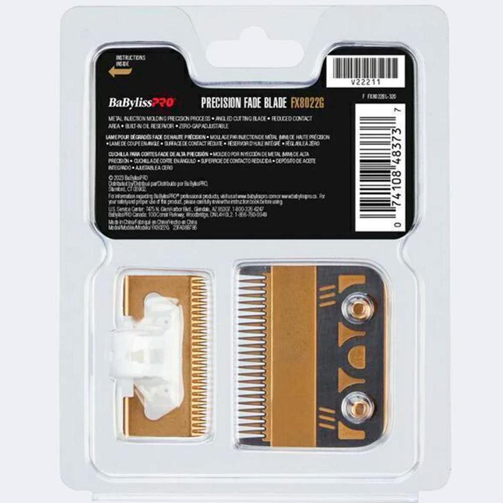Lâmina Para Máquina De Cortar Cabelo BaBylissPRO Modelo MIM Fade Dourado - FX8022G