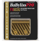 Lâmina Para Máquina De Cortar Cabelo BaBylissPRO Tri-Blade Titanium Dourado - FX603G