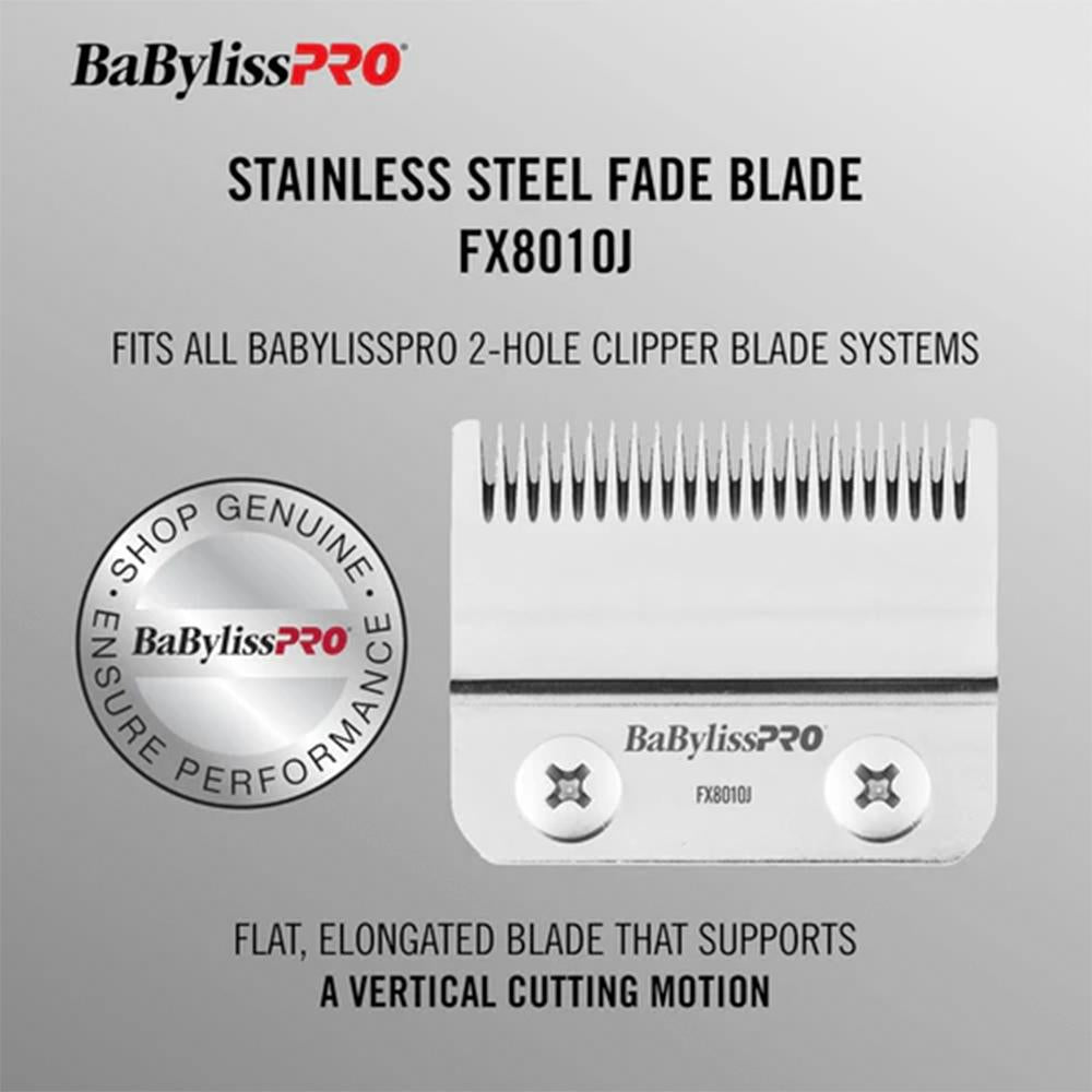 Lâmina Para Máquina De Cortar Cabelo BaBylissPRO Taper Em Aço Inoxidavel Modelo Flat - FX8010J